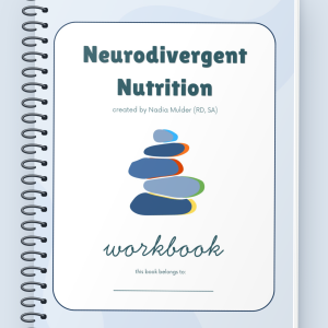 Neurodivergent nutrition workbook (hard copy, ringbound)