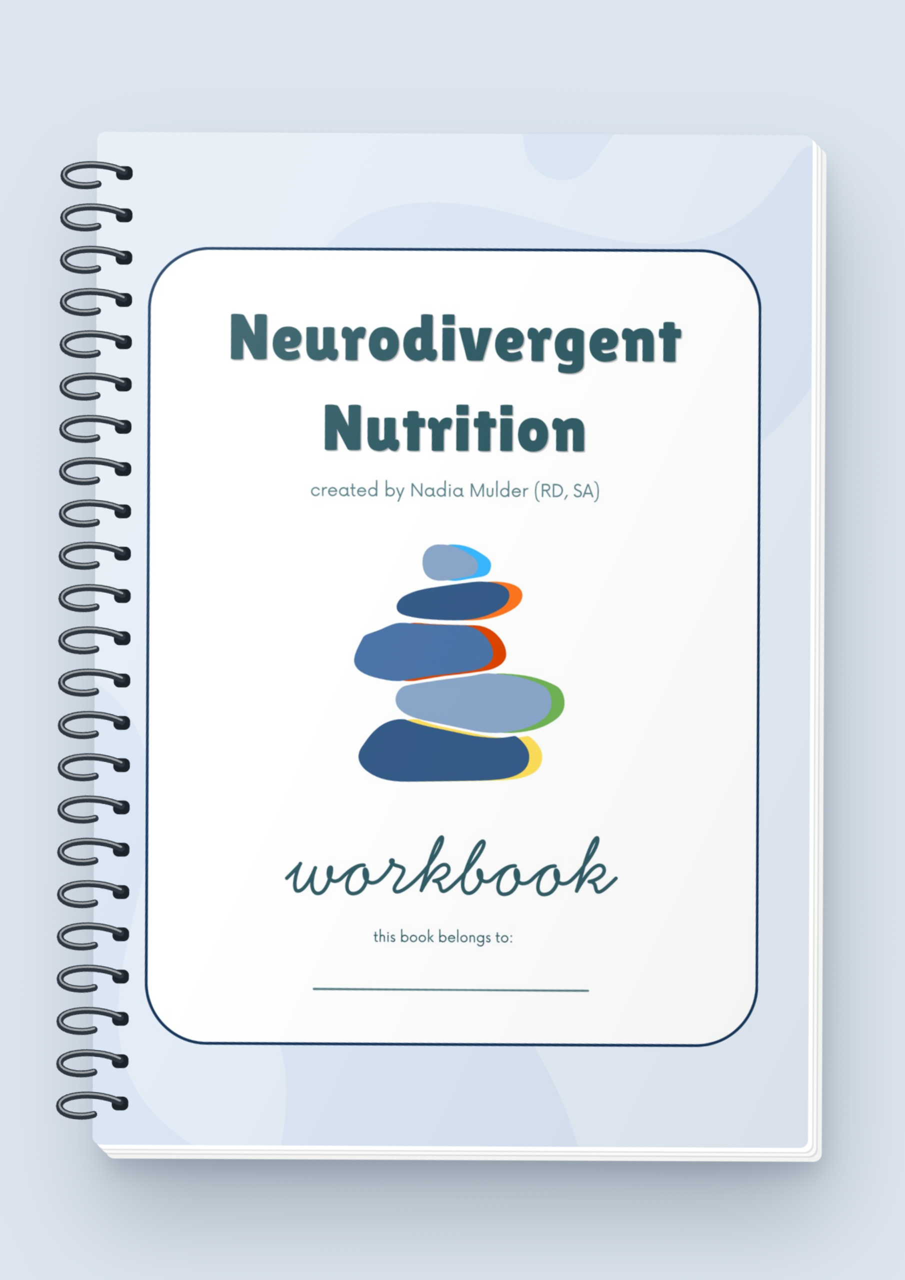 Neurodivergent nutrition workbook (hard copy, ringbound)
